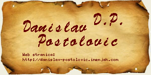 Danislav Postolović vizit kartica